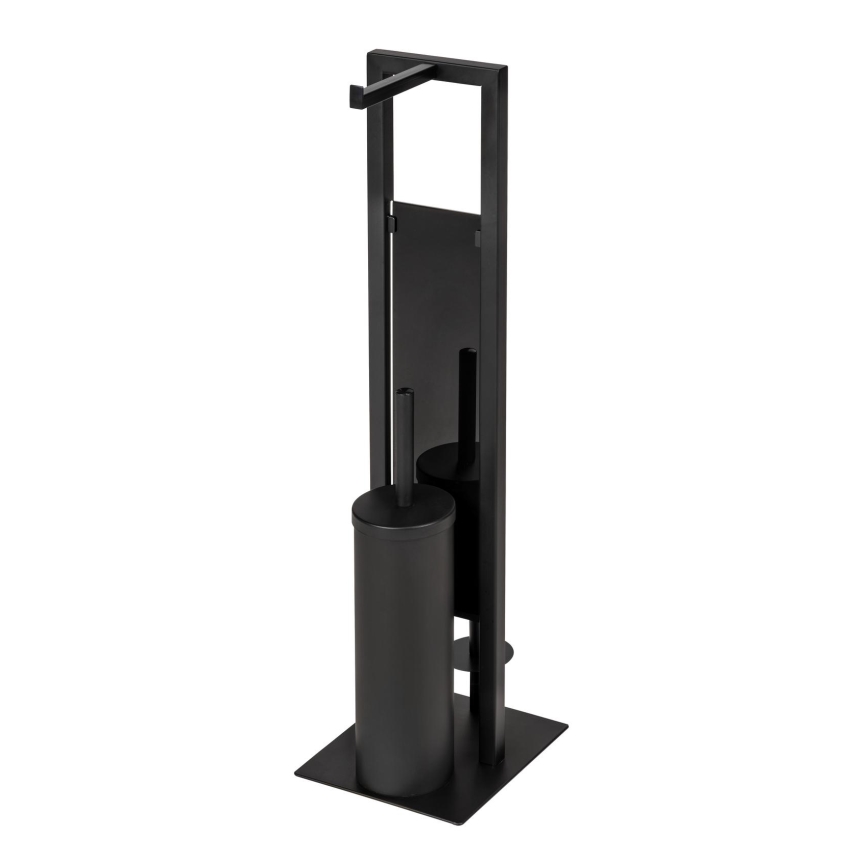 WENKO 25400100 - Brosse WC RIVALTA 18 x 70 cm, noire