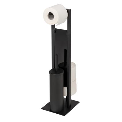 WENKO 25400100 - Brosse WC RIVALTA 18 x 70 cm, noire
