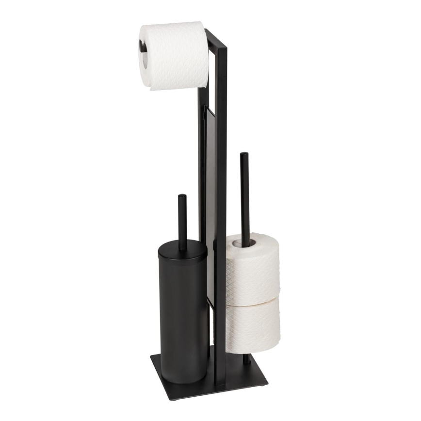 WENKO 25400100 - WC-borstel RIVALTA 18x70 cm zwart