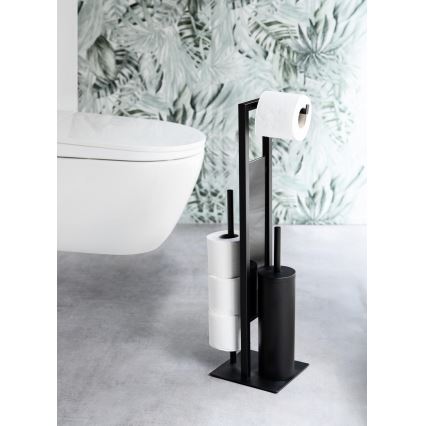 WENKO 25400100 - WC-borstel RIVALTA 18x70 cm zwart