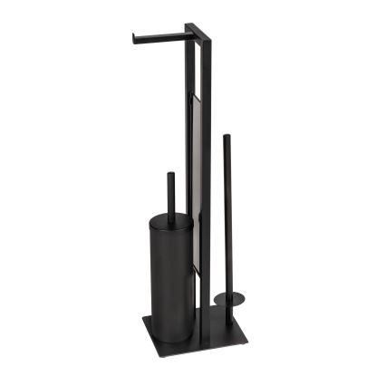 WENKO 25400100 - WC-borstel RIVALTA 18x70 cm zwart
