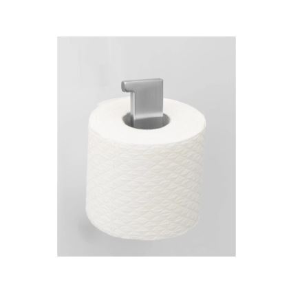 WENKO 25422100 - Toiletrolhouder TURBO-LOC GENOVA MATT 15,3x7,6 cm zilver