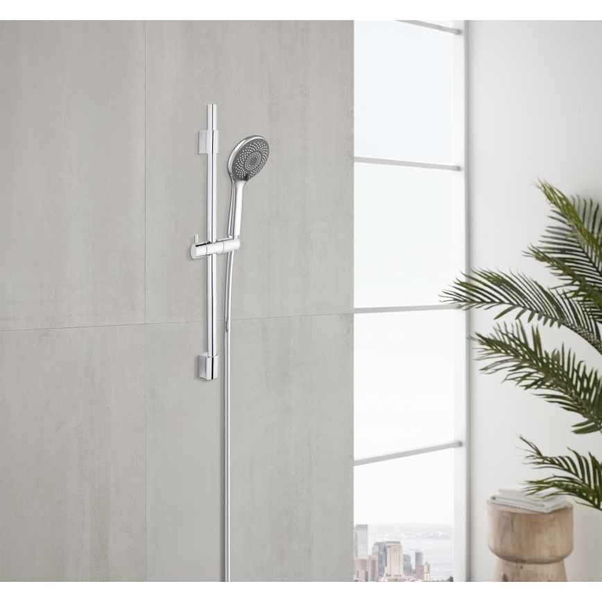 WENKO 25452100 - Kit de douche Système d'économie d'eau 70 cm argenté