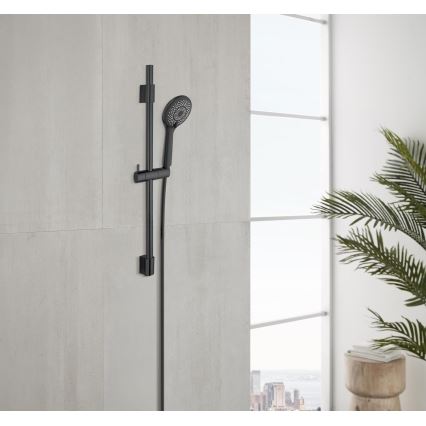 WENKO 25453100 - Set de douche WATERSAVING SYSTEM 70 cm, noir
