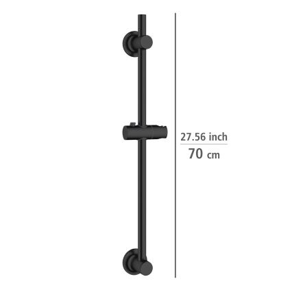 WENKO 25463100 - Douchestang LIBERTÀ 70 cm zwart