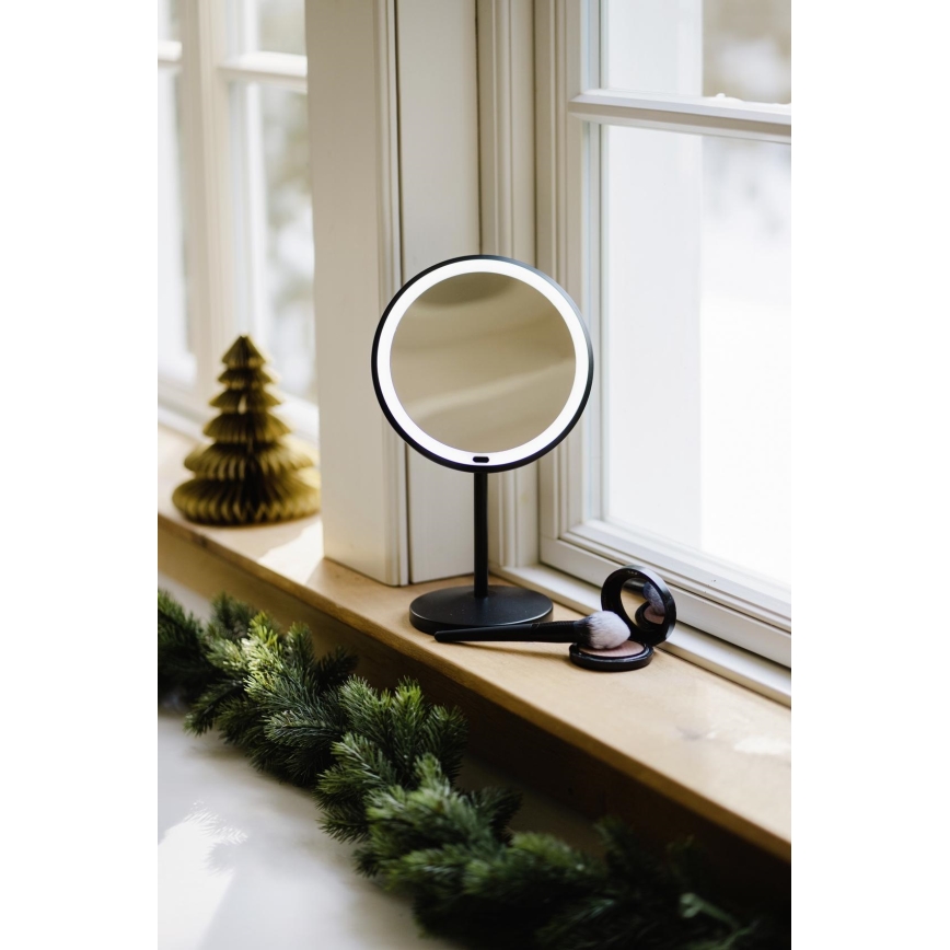 WENKO 25523100 - Spiegel ONNO 20x34 cm zwart