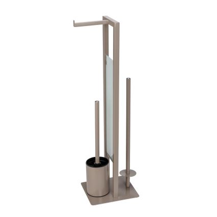 WENKO 25553100 - WC-borstel RIVALTA 18x70 cm beige/zwart