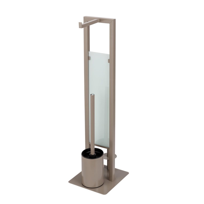 WENKO 25553100 - WC-borstel RIVALTA 18x70 cm beige/zwart