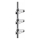 WENKO 25556100-Hoekplank PURIO 35,5x280 cm zilver/grijs