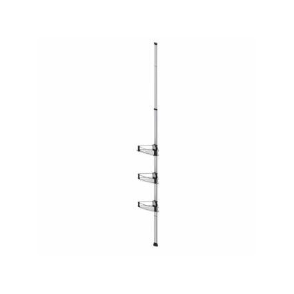 WENKO 25556100-Hoekplank PURIO 35,5x280 cm zilver/grijs