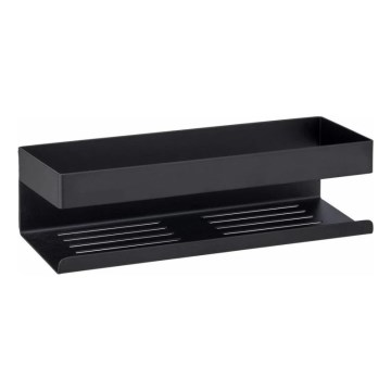 WENKO 25557100-Étagère GENOVA 30x10,5 cm noire
