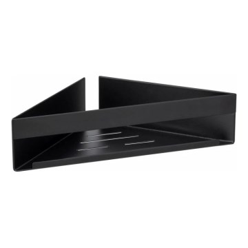 WENKO 25558100-Étagère GENOVA 36x17 cm noire