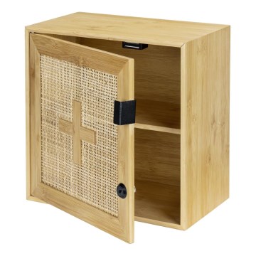 WENKO 25613100 - Meuble de rangement ALLEGRE 30 x 30 cm, marron