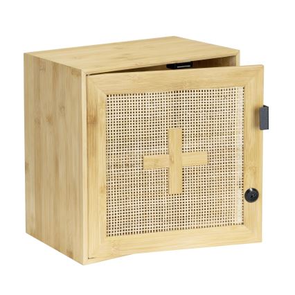 WENKO 25613100 - Meuble de rangement ALLEGRE 30 x 30 cm, marron