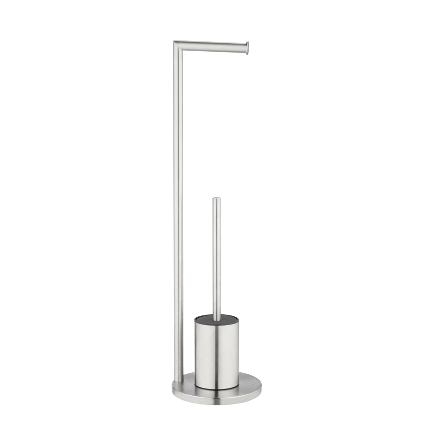 WENKO 25676100 - Ensemble WC FERLA 18 x 69,5 cm inox/satiné