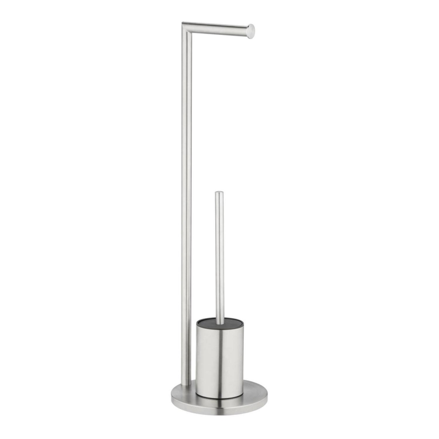 WENKO 25676100 - wc-set FERLA 18x69,5 cm RVS/satijn