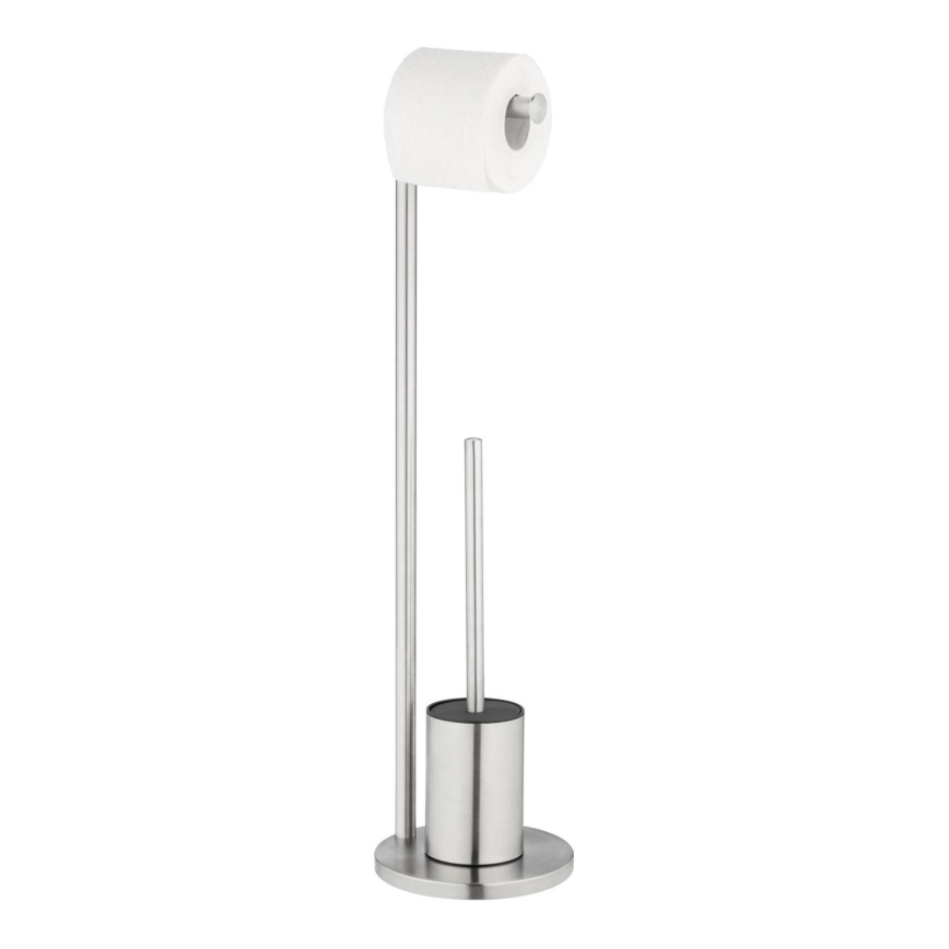 WENKO 25676100 - wc-set FERLA 18x69,5 cm RVS/satijn