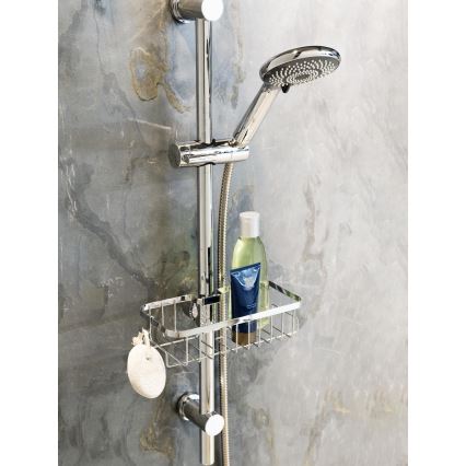 WENKO 25678100 - Mand FLORESTA 24x14 cm zilverkleurig