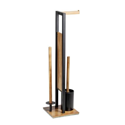 WENKO 25784100 - Ensemble WC RIVALTA 18x70 cm marron/noir