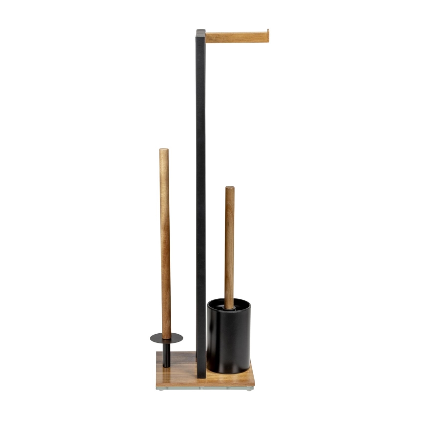 WENKO 25784100 - Ensemble WC RIVALTA 18x70 cm marron/noir