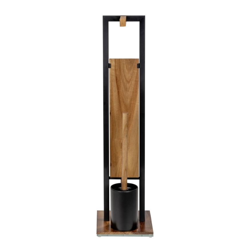 WENKO 25784100 - WC-set RIVALTA 18x70 cm bruin/zwart