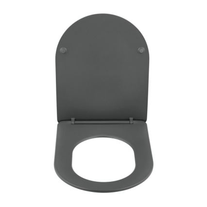 WENKO 26030100 - Abattant WC GALATI 46 x 36 cm anthracite