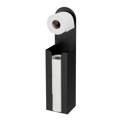 WENKO 26059100 - Porte-rouleaux AGIRA 12x54 cm noir