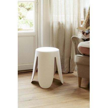 WENKO 26086100 - Tabouret COMISO 44,5x46 cm blanc