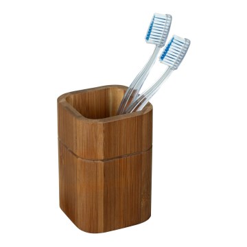 WENKO 26101100 - Porte-brosses à dents SERRO 7,5x11 cm marron