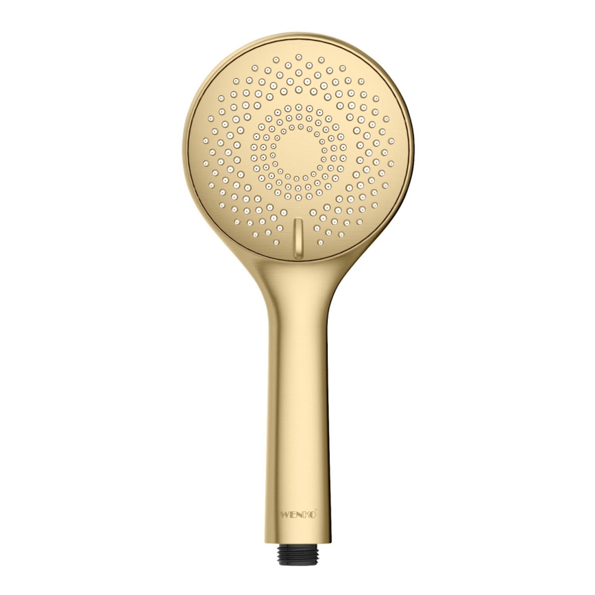 WENKO 26180100 - Tête de douche WATERSAVING SYSTEM 11 x 11 cm dorée