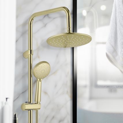 WENKO 26182100 - Douchesysteem YOUNG LINE 101 cm goudkleurig