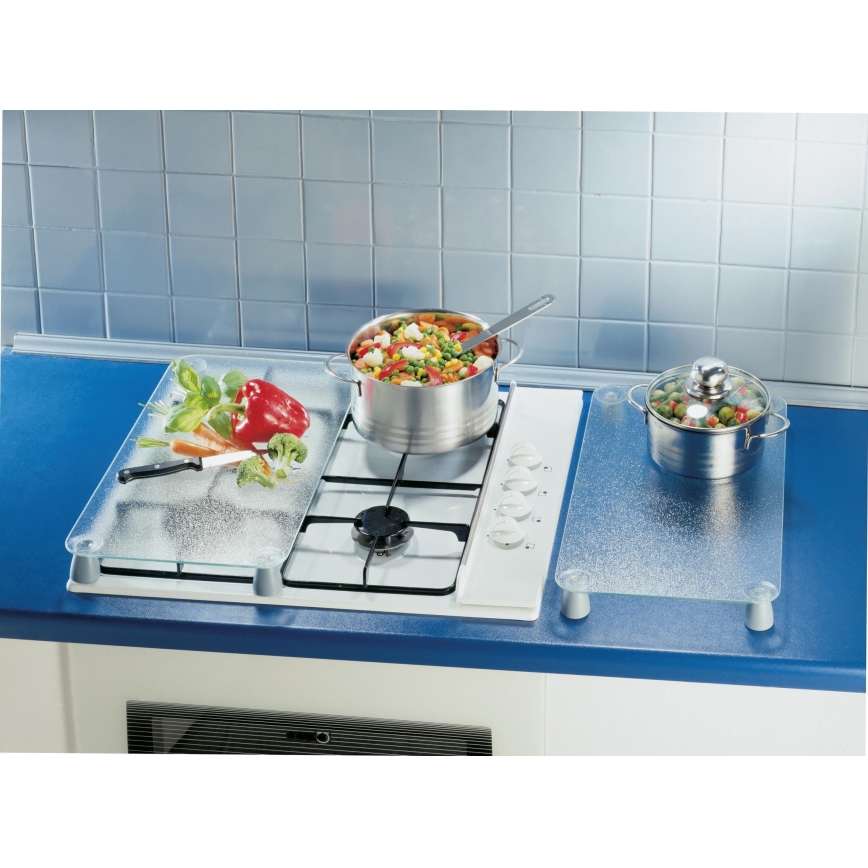 WENKO 2712663100 - Plaque de protection 30 x 52 cm transparente/grise