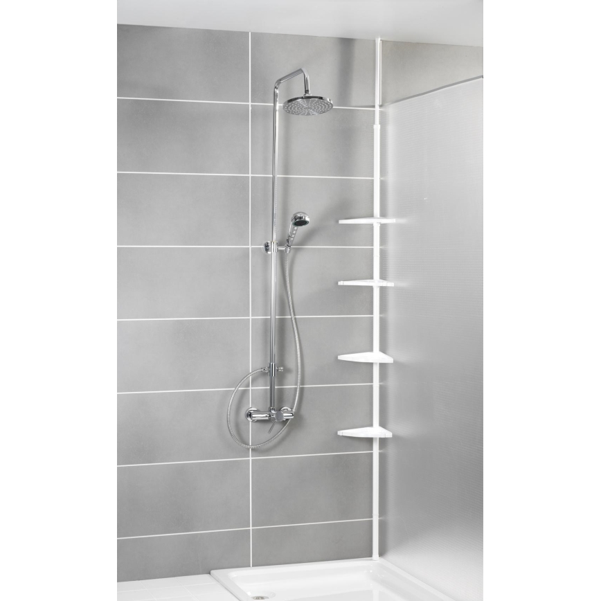 WENKO 3201010100 - Élément d'angle COMPACT 26x195 cm blanc