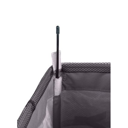 WENKO 3450112100 - Panier à linge QUADRO 40x60 cm gris/noir