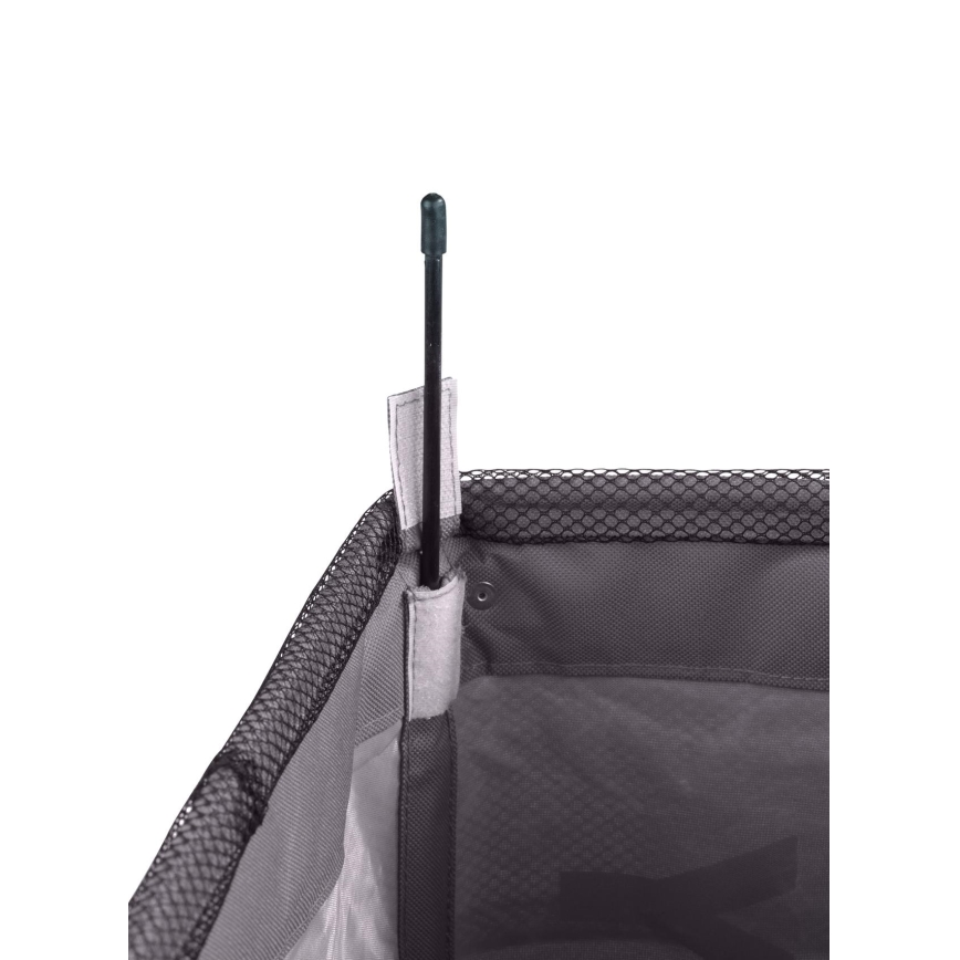 WENKO 3450112100 - Panier à linge QUADRO 40x60 cm gris/noir