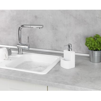 WENKO 3620115100 - Distributeur de savon FESTIVAL 10x18 cm blanc