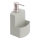 WENKO 3620116100 - Zeepdispenser FESTIVAL 10x18 cm grijs