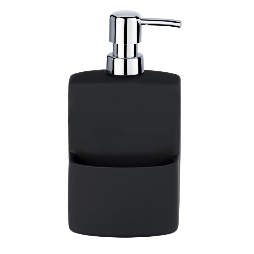 WENKO 3620117800 - Zeepdispenser FESTIVAL 10x18 cm zwart