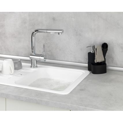 WENKO 3620127800 - Ensemble de nettoyage EMPIRE 11x19 cm noir/argenté