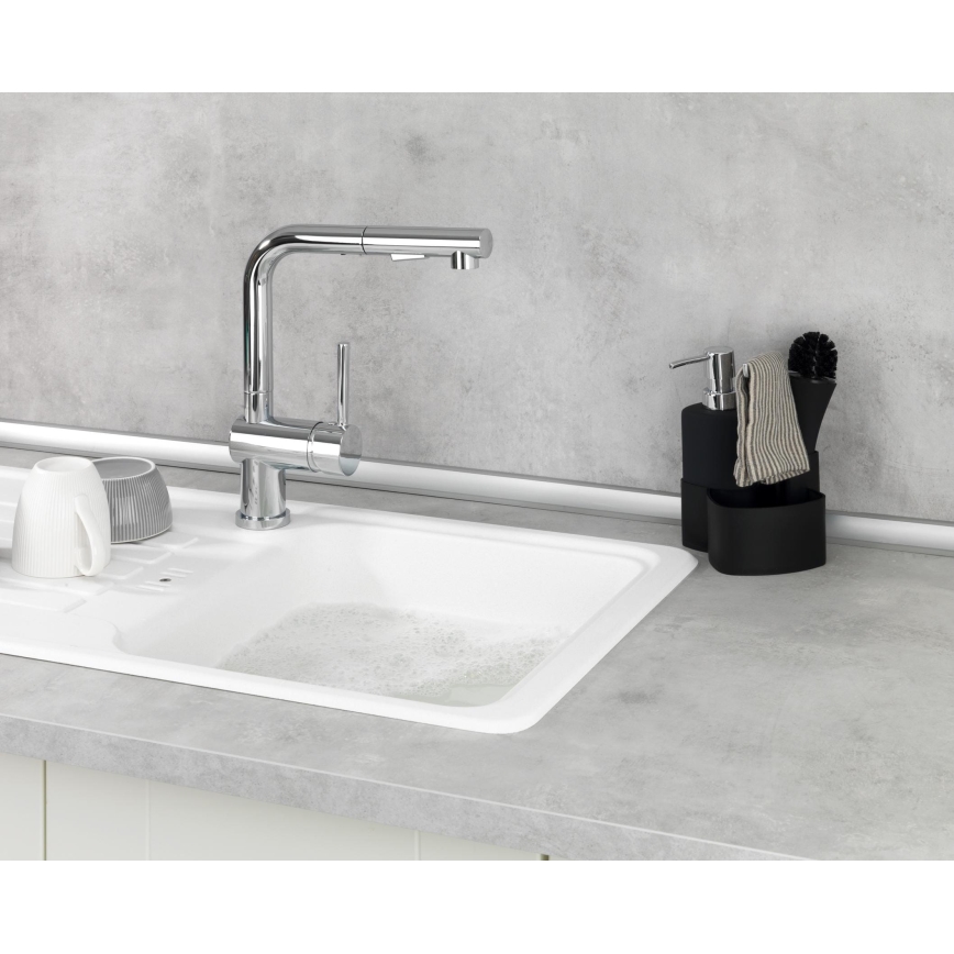 WENKO 3620127800 - Ensemble de nettoyage EMPIRE 11x19 cm noir/argenté