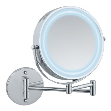 WENKO 3656530100 - Miroir POWER-LOC 25,5 x 32 cm, chrome brillant