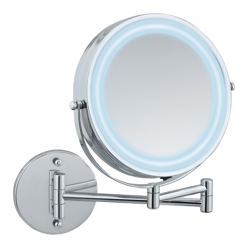 WENKO 3656530100 - Miroir POWER-LOC 25,5 x 32 cm, chrome brillant