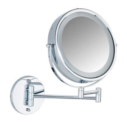 WENKO 3656530100 - Miroir POWER-LOC 25,5 x 32 cm, chrome brillant