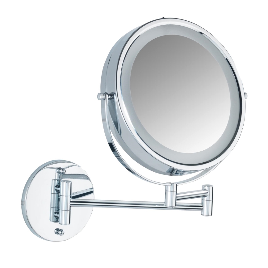 WENKO 3656530100 - Miroir POWER-LOC 25,5 x 32 cm, chrome brillant