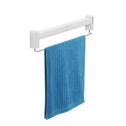 WENKO 3770013100 - Étendoir à linge BUTTERFLY 70x13,5 cm argent/blanc