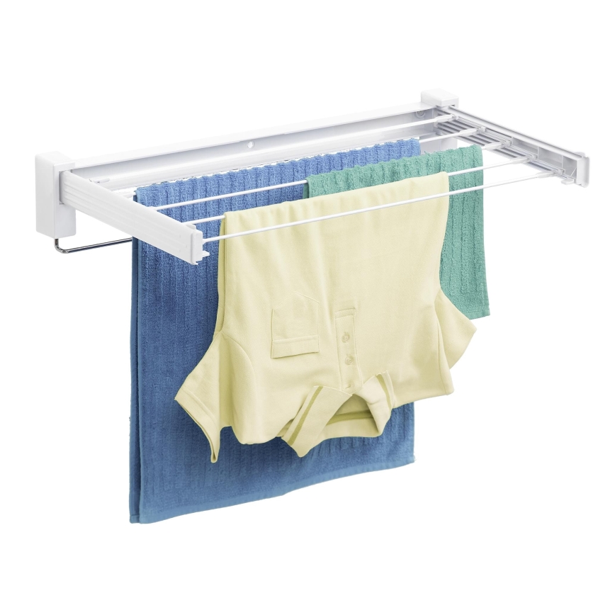 WENKO 3770013100 - Étendoir à linge BUTTERFLY 70x13,5 cm argent/blanc