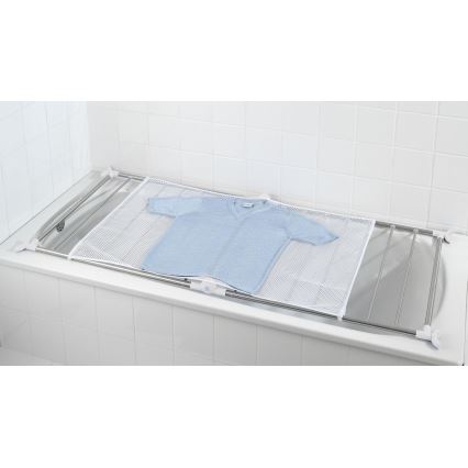 WENKO 3772020100 - Étendoir PROFI 65x150 cm inox/argenté/blanc