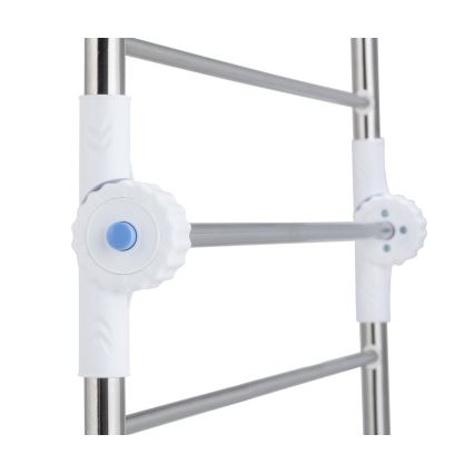 WENKO 3772020100 - Étendoir PROFI 65x150 cm inox/argenté/blanc