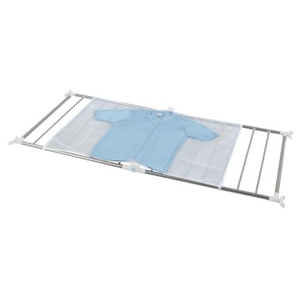 WENKO 3772020100 - Wasrek PROFI 65x150 cm roestvrij staal/zilver/wit