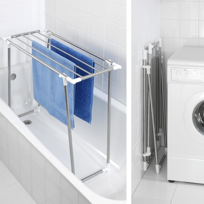 WENKO 3774020100 - Séchoir à linge PROFI SINGLE 87x79 cm inox/argent/blanc